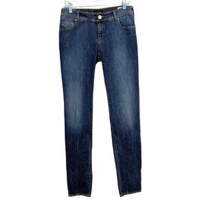 Armani Jeans AJ Womens Jeans Vintage Slim Fit Mid-Rise Blue Denim Size 29